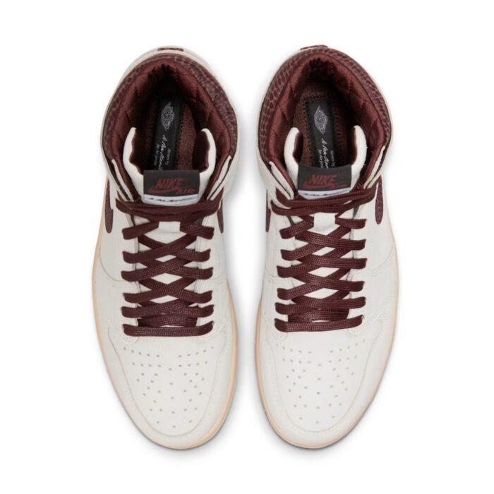 NIKE AIR JORDAN 1 HIGH OG X A MA MANIERE SAIL AND BURGUNDY DO7097 100 - Image 4