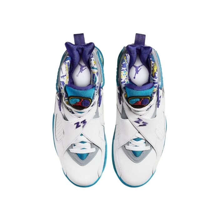 NIKE AIR JORDAN 8 WHITE AQUA VARSITY RED BRIGHT CONCORD CI1236 100 - Image 4