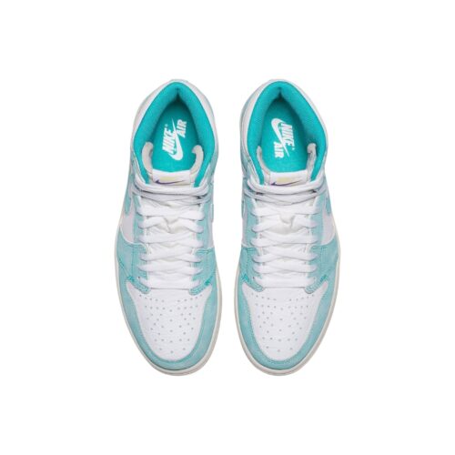 NIKE AIR JORDAN 1 RETRO HIGH TURBO GREEN SAIL WHITE LT SMOKE GREY 555088 311 - Image 4