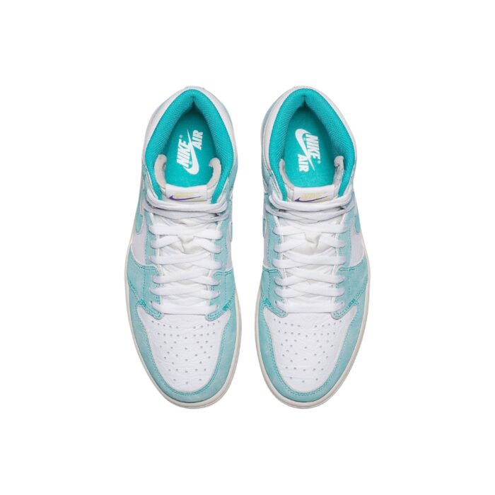 NIKE AIR JORDAN 1 RETRO HIGH TURBO GREEN SAIL WHITE LT SMOKE GREY 555088 311 - Image 4