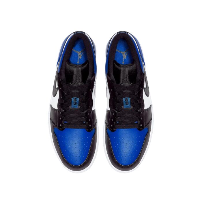 NIKE AIR JORDAN 1 LOW ROYAL TOE WHITE BLACK CQ9446 400 - Image 4