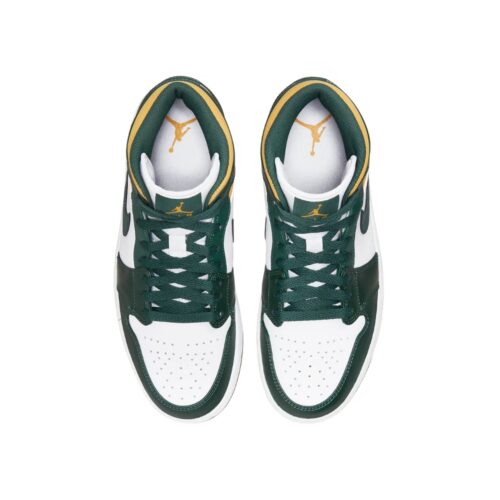 NIKE AIR JORDAN 1 MID SONICS GREEN YELLOW WHITE 554724 371 - Image 4