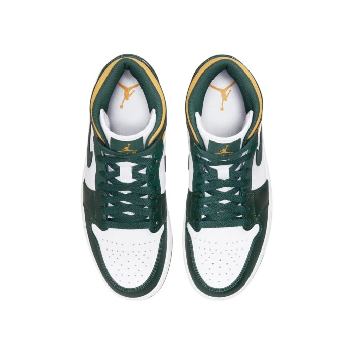 NIKE AIR JORDAN 1 MID SONICS GREEN YELLOW WHITE 554724 371 - Image 4