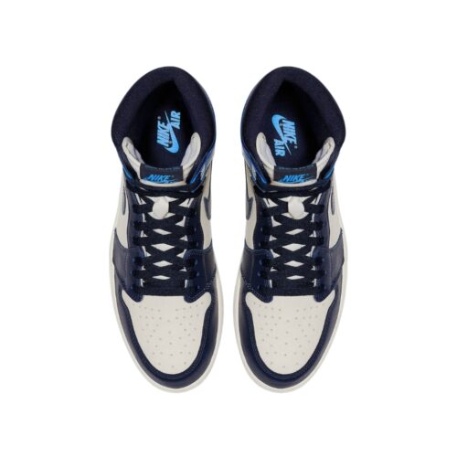 NIKE AIR JORDAN 1 RETRO HIGH OBSIDIAN UNC SAIL UNIVERSITY BLUE 555088 140 - Image 4