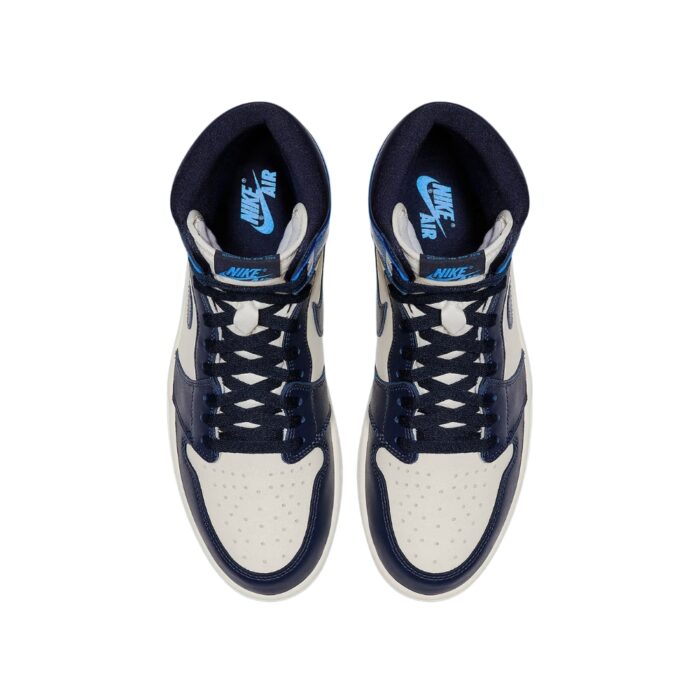 NIKE AIR JORDAN 1 RETRO HIGH OBSIDIAN UNC SAIL UNIVERSITY BLUE 555088 140 - Image 4