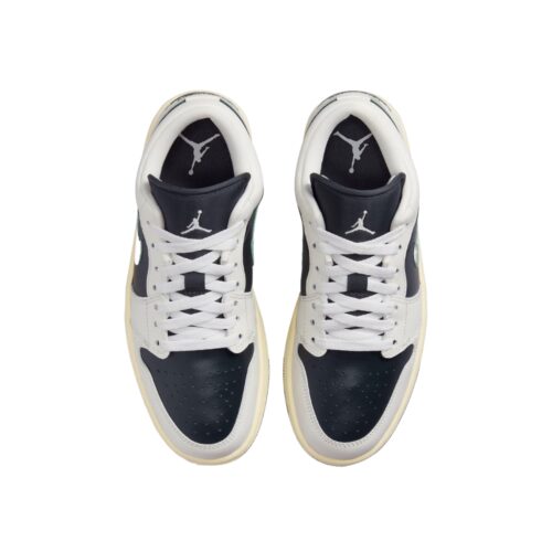 NIKE AIR JORDAN 1 LOW JADE SMOKE ANTHRACITE JADE SMOKE SAIL LEGEND SAND DC0774 001 - Image 4