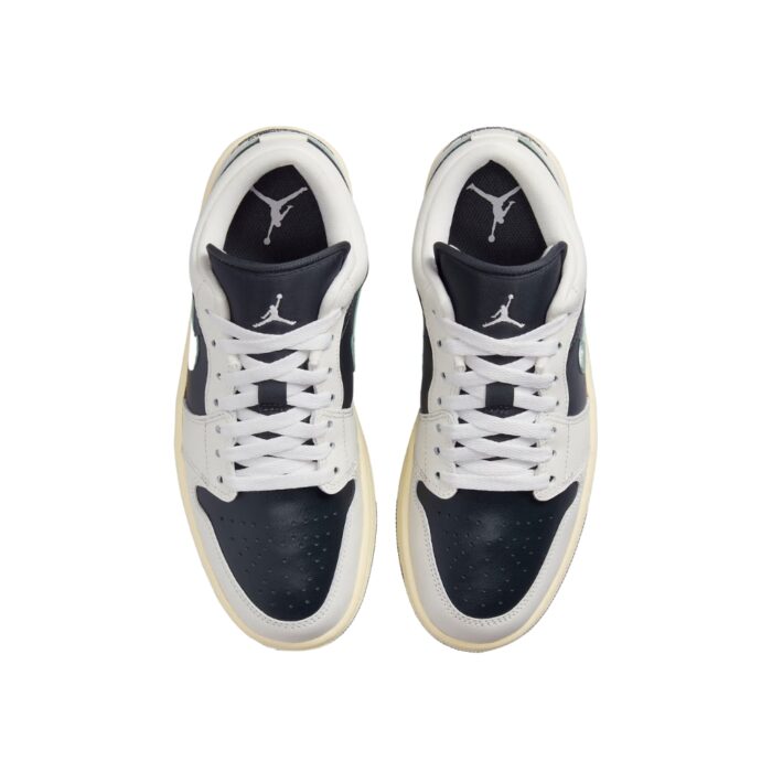 NIKE AIR JORDAN 1 LOW JADE SMOKE ANTHRACITE JADE SMOKE SAIL LEGEND SAND DC0774 001 - Image 4