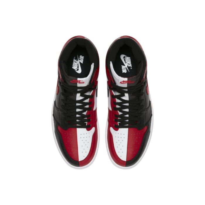 NIKE AIR JORDAN 1 RETRO HIGH HOMAGE TO HOME CHICAGO BLACK WHITE UNIVERSITY RED AR9880 023 - Image 4