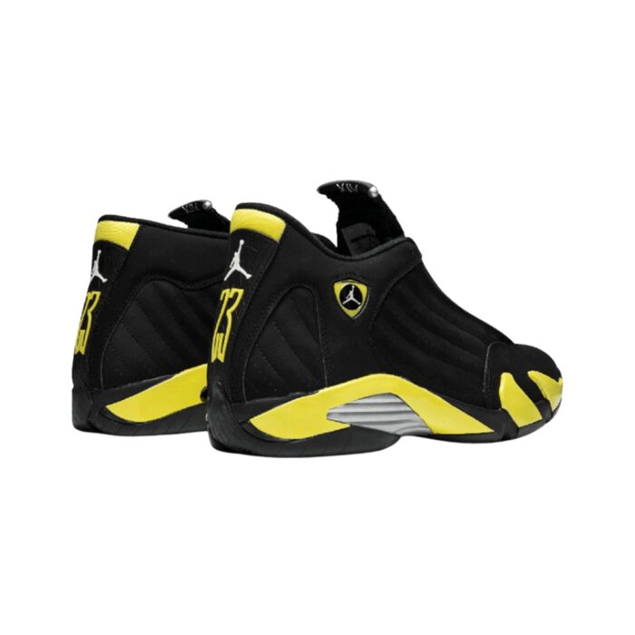 NIKE AIR JORDAN 14 RETRO THUNDER BLACK TOUR YELLOW WHITE 487471 070 - Image 4