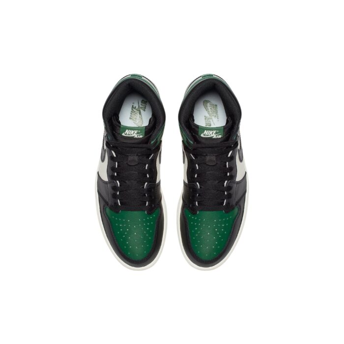 NIKE AIR JORDAN 1 RETRO HIGH PINE GREEN BLACK SAIL 555088 302 - Image 4