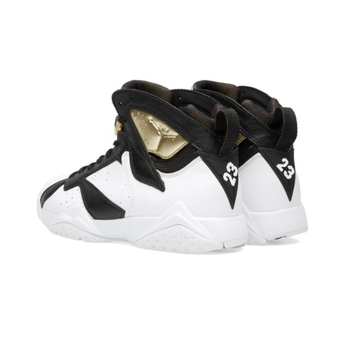 NIKE AIR JORDAN 7 RETRO CHAMPIONSHIP PACK CHAMPAGNE WHITE METALLIC GOLD BLACK 725093 140 - Image 4