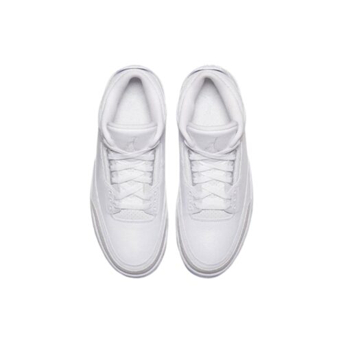 NIKE AIR JORDAN 3 PURE WHITE 136064 111 - Image 4