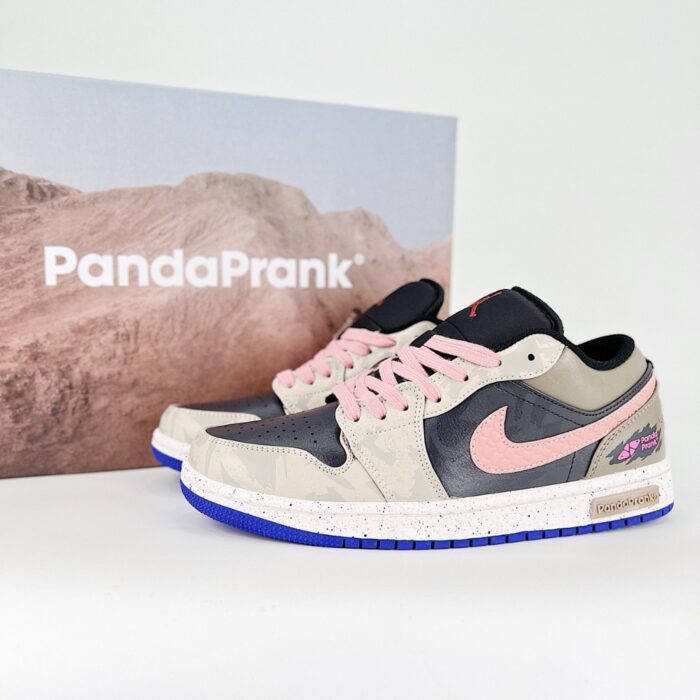 NIKE AIR JORDAN 1 LOW FRONTIER KNIGHT HEART OF SAND LOW TOP CASUAL RETRO BASKETBALL PURPLE BROWN - Image 2