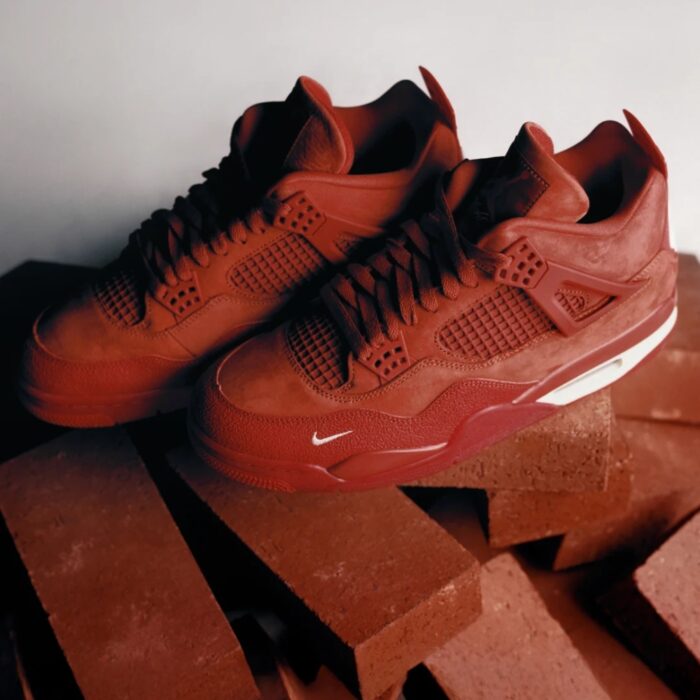 NIKE AIR JORDAN 4 X NIGEL SYLVESTER BRICK BY BRICK FIREWOOD ORANGE SAIL CINNABAR HF4340 800 - Image 7