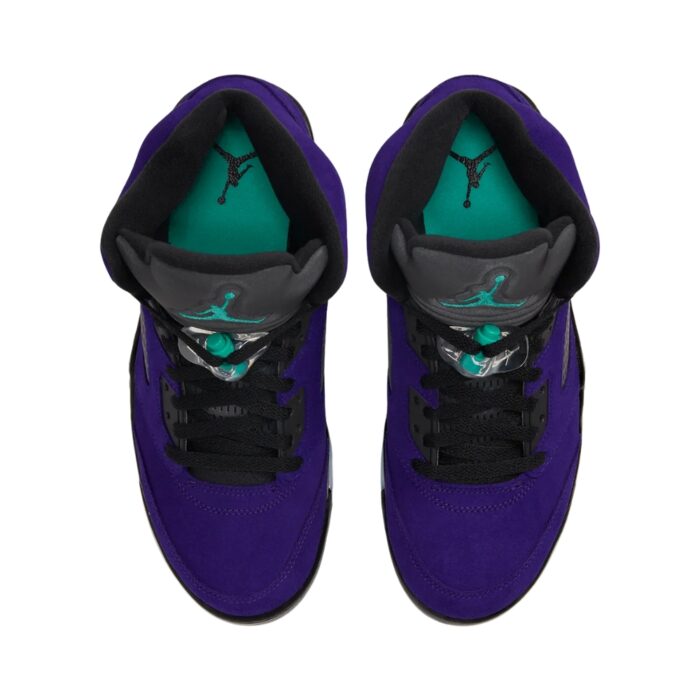 NIKE AIR JORDAN 5 ALTERNATE GRAPE ICE NEW EMERALD BLACK 136027 500 - Image 4