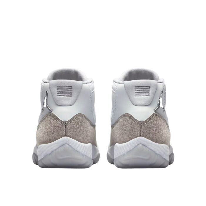 NIKE AIR JORDAN 11 RETRO WHITE METALLIC SILVER AR0715 100 - Image 5