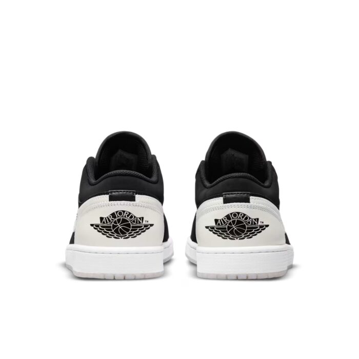 NIKE AIR JORDAN 1 LOW DIAMOND SHORTS BLACK AND WHITE DH6931 001 - Image 5