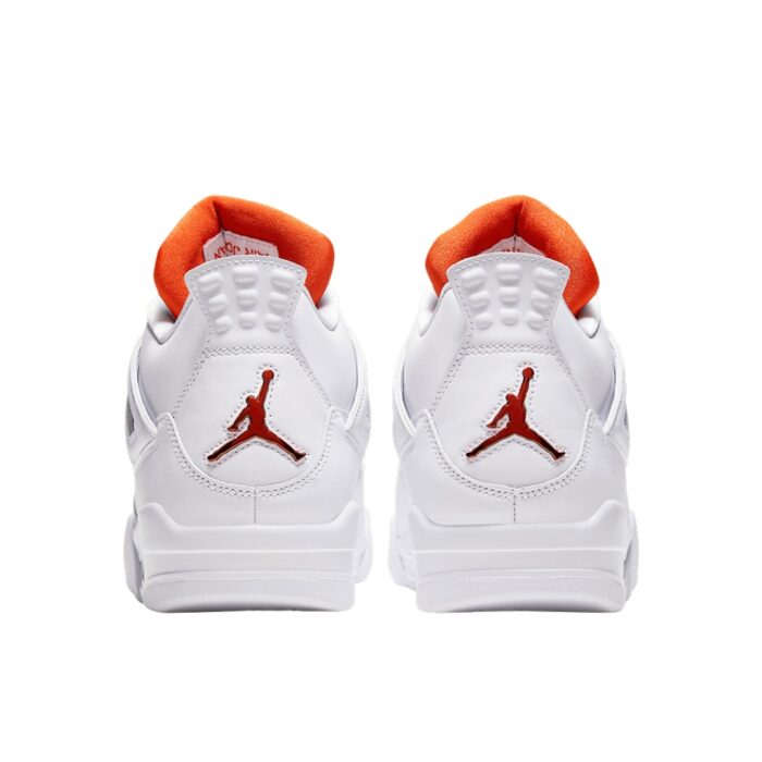 NIKE AIR JORDAN 4 RETRO METALLIC ORANGE WHITE COURT ORANGE METALLIC SILVER CT8527 118 - Image 5