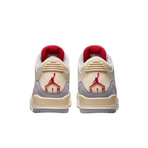 NIKE AIR JORDAN 3 MUSLIN UNIVERSITY RED CEMENT GREY SAIL DH7139 100 - Image 5
