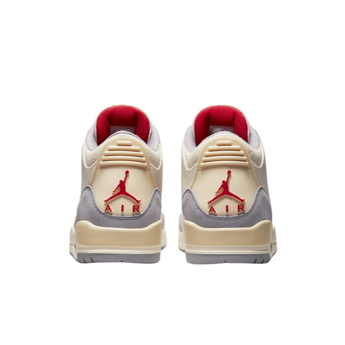 NIKE AIR JORDAN 3 MUSLIN UNIVERSITY RED CEMENT GREY SAIL DH7139 100 - Image 5