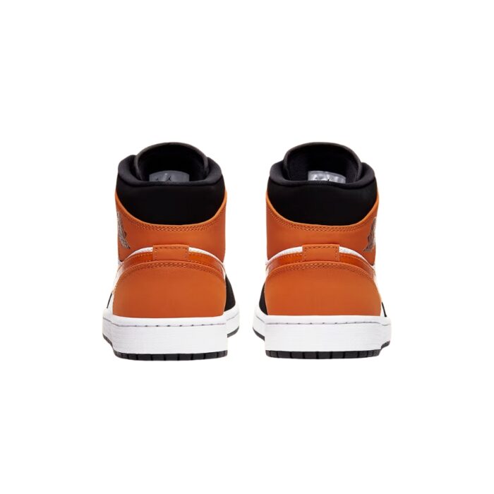 NIKE AIR JORDAN 1 MID SHATTERED BACKBOARD BLACK STARFISH WHITE 554724 058 - Image 5