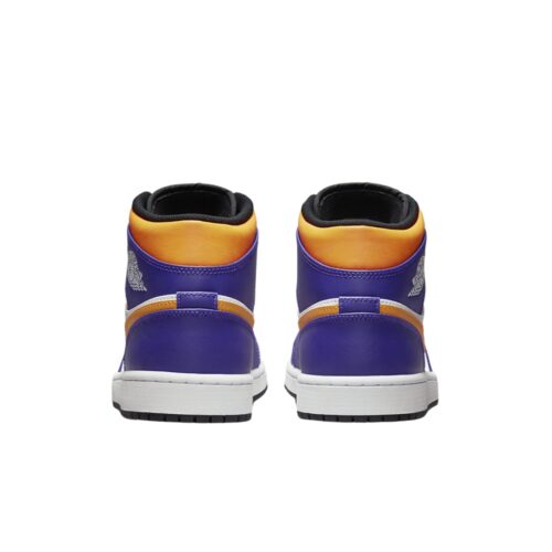 NIKE AIR JORDAN 1 MID LAKERS PURPLE WHITE YELLOW BLACK DQ8426 517 - Image 5