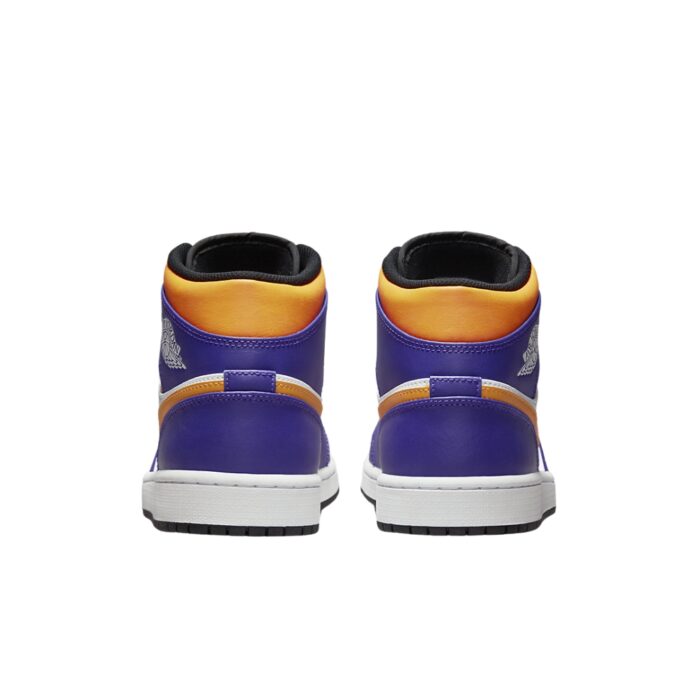 NIKE AIR JORDAN 1 MID LAKERS PURPLE WHITE YELLOW BLACK DQ8426 517 - Image 5