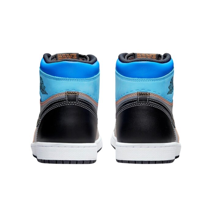 NIKE AIR JORDAN 1 RETRO HIGH OG PROTOTYPE WHITE MULTI COLOR TOTAL ORANGE DC6515 100 - Image 5