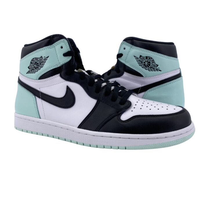 NIKE AIR JORDAN 1 RETRO HIGH IGLOO WHITE IGLOO BLACK 861428 100 - Image 5