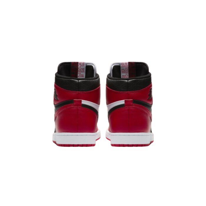 NIKE AIR JORDAN 1 RETRO HIGH HOMAGE TO HOME CHICAGO BLACK WHITE UNIVERSITY RED AR9880 023 - Image 5