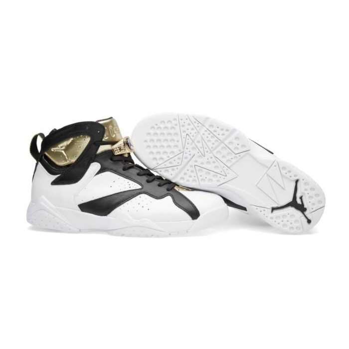 NIKE AIR JORDAN 7 RETRO CHAMPIONSHIP PACK CHAMPAGNE WHITE METALLIC GOLD BLACK 725093 140 - Image 5