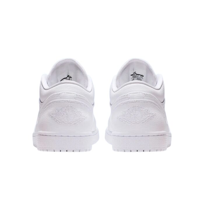 NIKE AIR JORDAN 1 LOW TRIPLE WHITE 553558 112 - Image 5