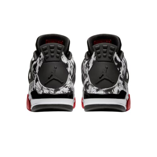 NIKE AIR JORDAN 4 RETRO TATTOO BLACK FIRE RED BLACK WHITE BQ0897 006 - Image 5