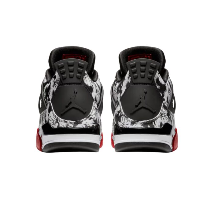 NIKE AIR JORDAN 4 RETRO TATTOO BLACK FIRE RED BLACK WHITE BQ0897 006 - Image 5