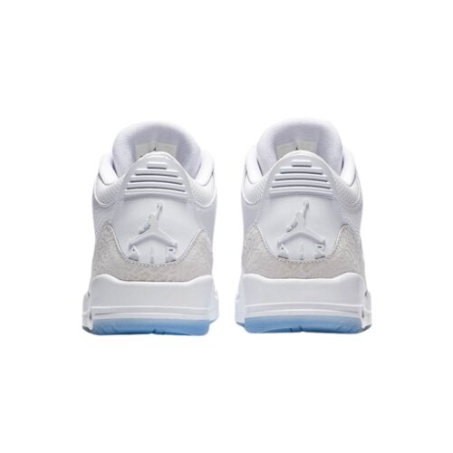 NIKE AIR JORDAN 3 PURE WHITE 136064 111 - Image 5