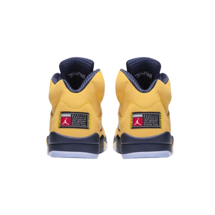 NIKE AIR JORDAN 5 RETRO MICHIGAN AMRILLO COLLEGE NAVY CQ9541 704 - Image 5
