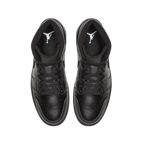 NIKE AIR JORDAN 1 MID BLACK 554724 090 - Image 4