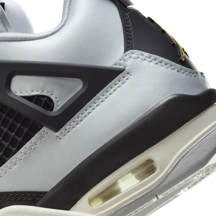 NIKE AIR JORDAN 4 PURE PLATINUM METALLIC GOLD SAIL BLACK FZ8585 070 - Image 7