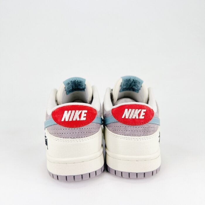 NIKE SB DUNK LOW X STUSSY WHITE BLUE GREY HOOK STAR CY5979 108 - Image 5