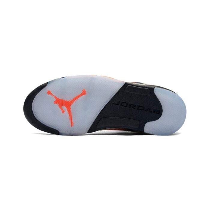 NIKE AIR JORDAN 5 RETRO INTERNATIONAL FLIGHT SAIL ORANGE PEEL BLK HYPER ROYAL 136027 148 - Image 6