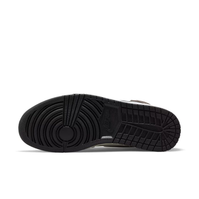 NIKE AIR JORDAN 1 HAND CRAFTED BLACK ARCHEO BROWN DARK CHOCOLATE DH3097 001 - Image 6