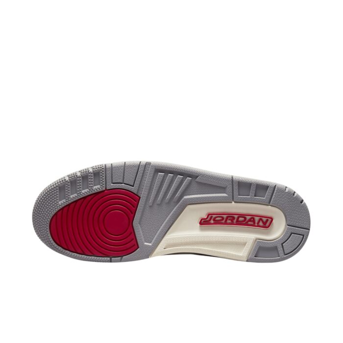 NIKE AIR JORDAN 3 MUSLIN UNIVERSITY RED CEMENT GREY SAIL DH7139 100 - Image 6