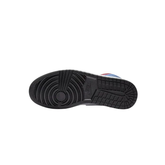 NIKE AIR JORDAN 1 MID TOP 3 WHITE BLACK HYPER ROYAL UNIVERSITY RED 554724 124 - Image 6