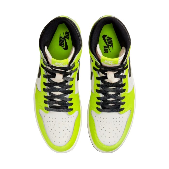 NIKE AIR JORDAN 1 HIGH OG VISIONAIRE VOLT SAIL BLACK 555088 702 - Image 4