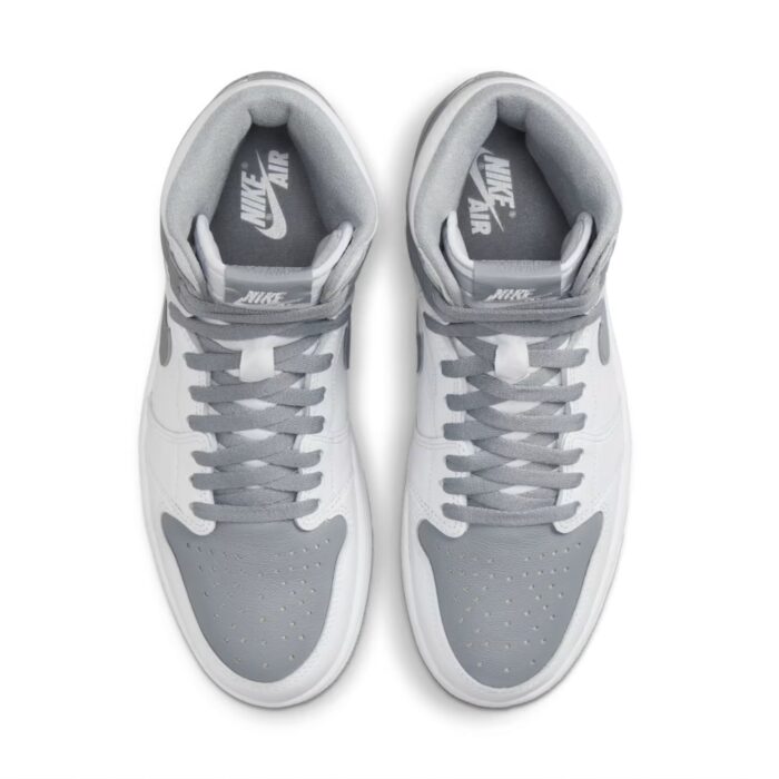 NIKE AIR JORDAN 1 HIGH OG STEALTH GREY WHITE 555088 037 - Image 4