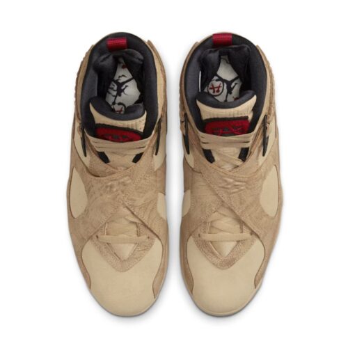 NIKE AIR JORDAN 8 RETRO BLACK SAMURAI X RUI HACHIMURA TWINE GYM RED BLACK SESAME D02496 700 - Image 4