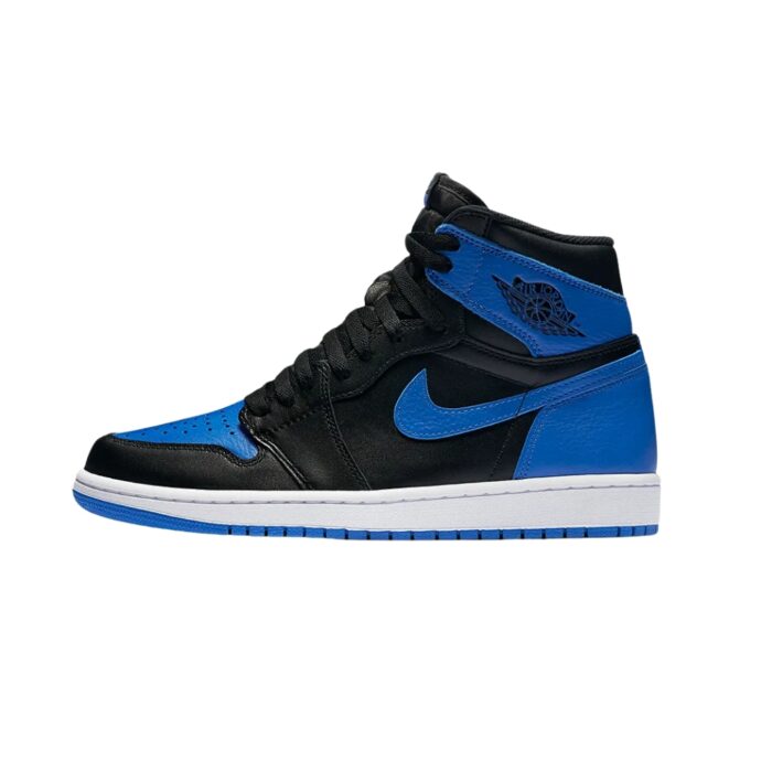 NIKE AIR JORDAN 1 RETRO HIGH OG ROYAL BLUE BLACK WHITE 555088 007 - Image 2