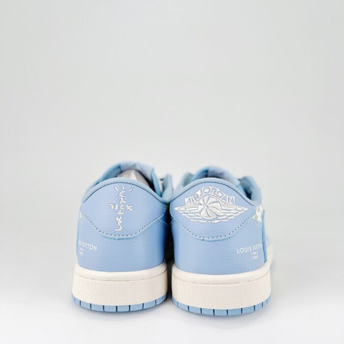 NIKE AIR JORDAN 1 LOW X TRAVIS SCOTT X LOUIS VUITTON BLUE WHITE - Image 5