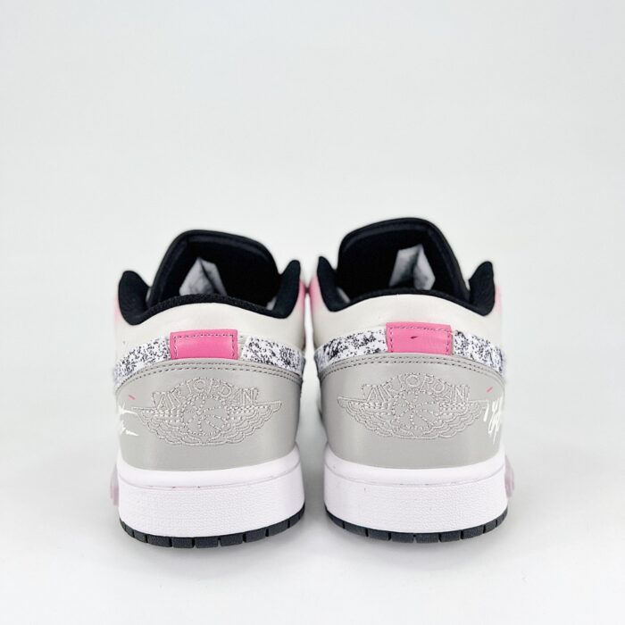 NIKE AIR JORDAN 1 LOW SPECIAL CUSTOM BY PANDA PRANK WHITE PINK - Image 5