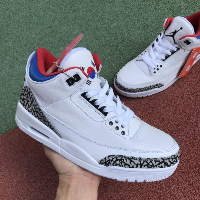 NIKE AIR JORDAN 3 RETRO SEOUL WHITE RED BLUE AV8370 100 - Image 11